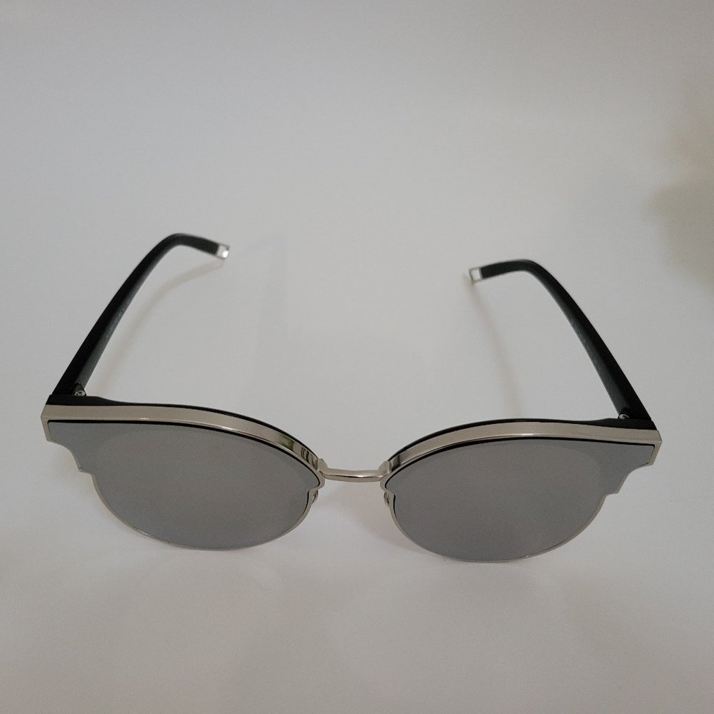 MERRY'S Women Cat Eye Sunglasses Classic Mirrored Semi Rimless Sunglasses NEW - Picture 2 of 12